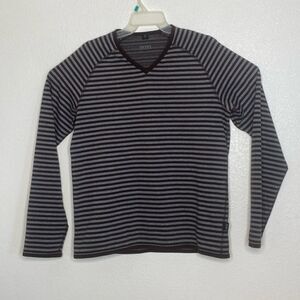 BOSS Hugo Boss Men’s Striped Medium Thick Cotton T Shirt Size L